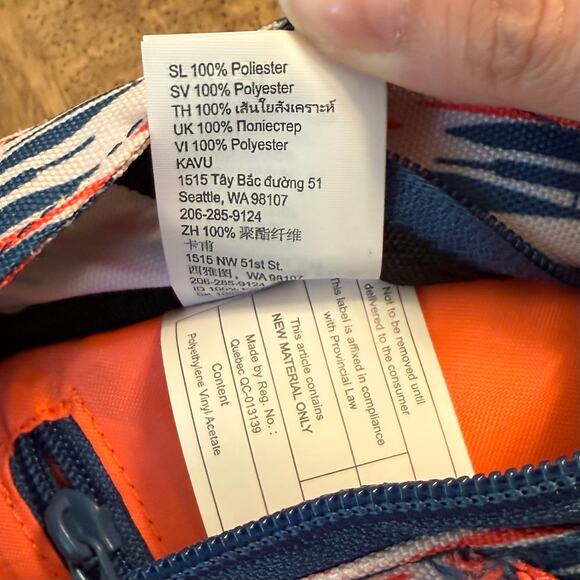 KAVU Mini Rope Sling One-Shoulder Backpack Hiking Travel Hazy Impressions 4L - Picture 7 of 7